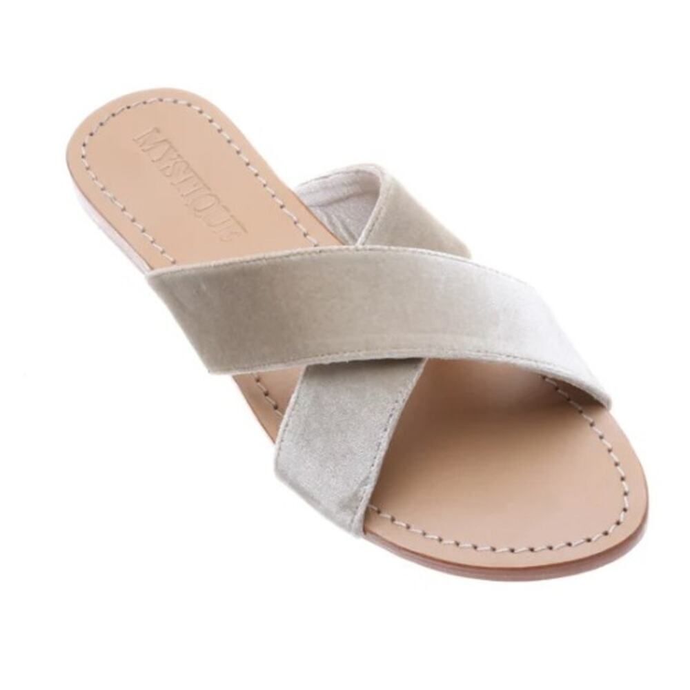 MYSTIQUE Bergen Velvet Sandals Sz. 8